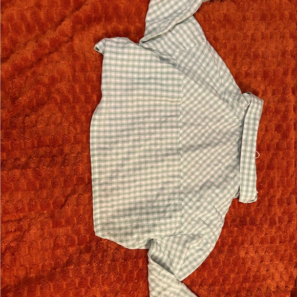 Bershka Green Checkered Blouse - Picture 2 of 2